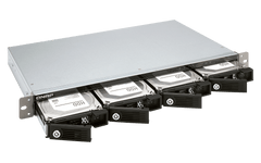 (NEW VENDOR) QNAP TR-004U 4-Bay Direct Attached Storage with Hardware RAID | 4 x 3.5" / 2.5" SATA 3G | 1U Rackmount - C2 Computer