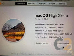 （特價一台）APPLE MacBook AIR（2013）11inch i5 4G 256G SSD laptop（二手）90%NEW - C2 Computer