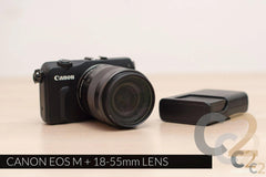 (特價一台) Canon EOS M 連 EF-M 18-55mm f/3.5-5.6 lens 無反相機, 可換鏡頭, 旅行 Camera (USED) 85%NEW（黑色） - C2 Computer
