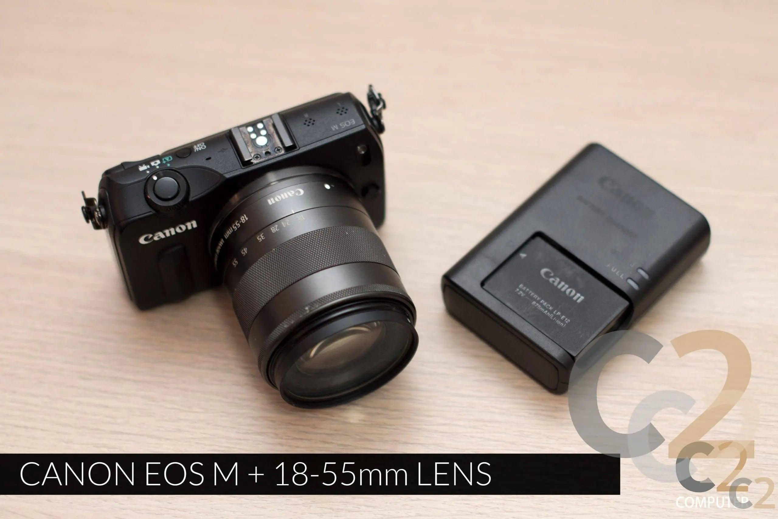 (特價一台) Canon EOS M 連 EF-M 18-55mm f/3.5-5.6 lens 無反相機, 可換鏡頭, 旅行 Camera (USED) 85%NEW（黑色） - C2 Computer