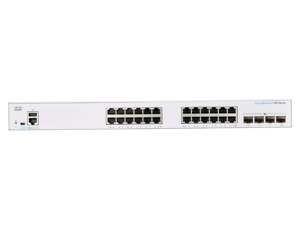 (NEW VENDOR) CISCO CBS350-24T-4X-UK CBS350 Managed 24-port GE, 4x10G SFP+ - C2 Computer