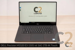 (USED) DELL Precision 5520 i7-7820HQ 8G NA 500G M1200M 4G 15.6inch 4K Touch Screen Mobile Workstation 95% - C2 Computer